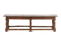 A Charles II Oak Bench