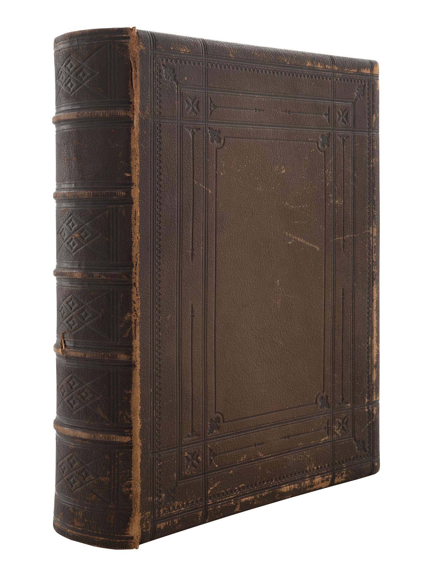 [CIVIL WAR]. The Class of 1865 Harvard College. Cambridge, MA. Yearbook containing albumen photographs of grounds, faculty, and students who later served in the Civil War.
