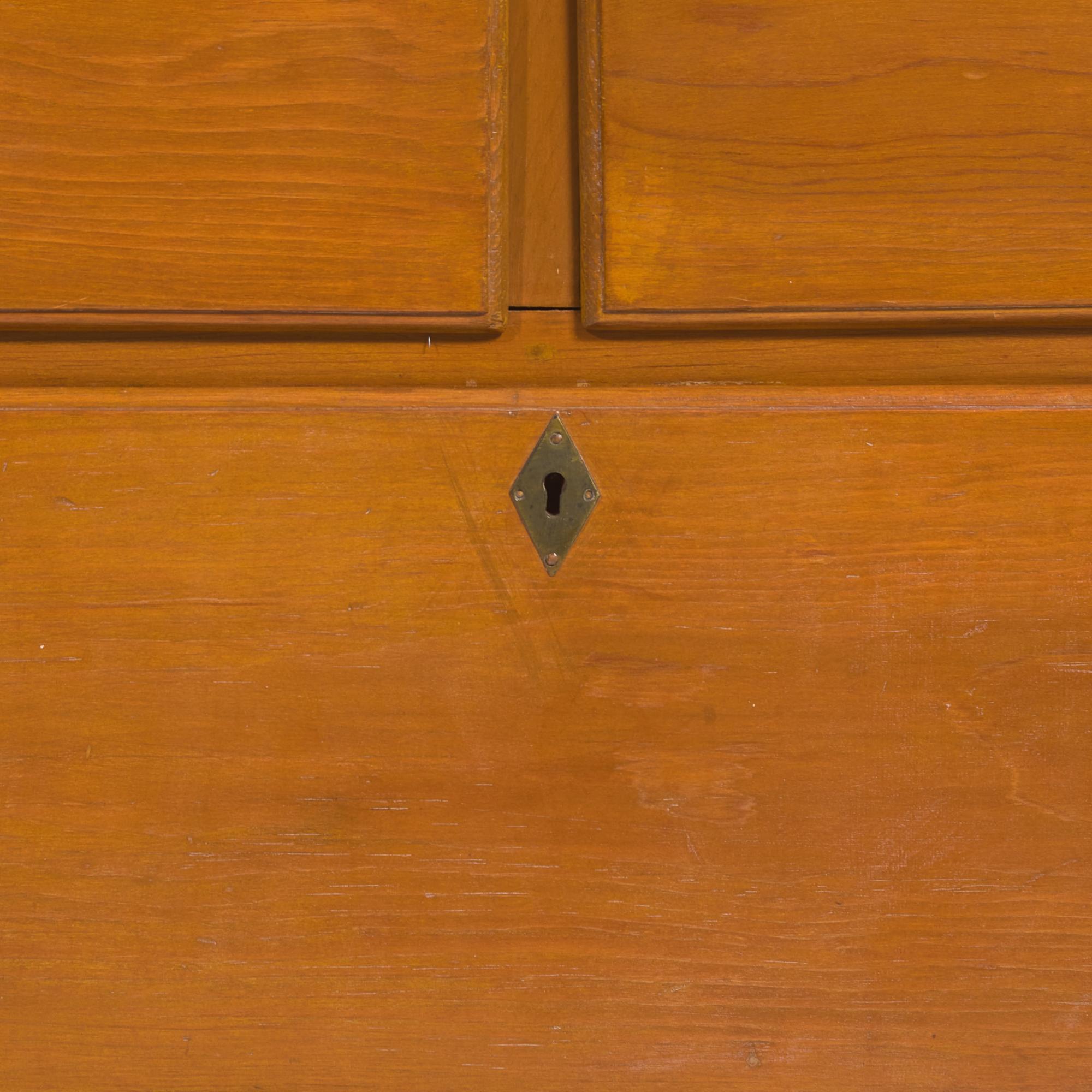 A Shaker Pine and Maple Chest of Drawers