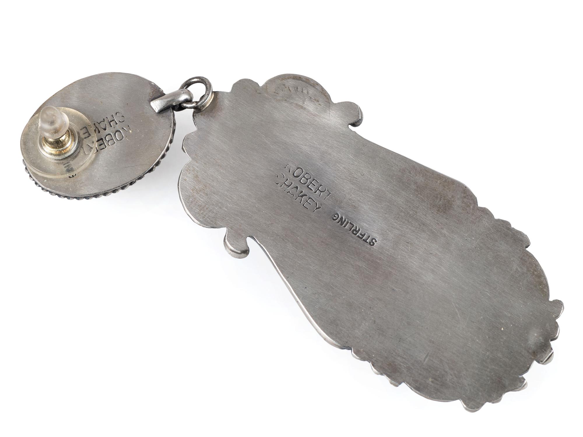 Navajo and Southwestern-style Silver and Jet Earrings
