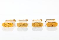 A Group of Four Gilt Metal Dunhill Lift-Arm Lighters