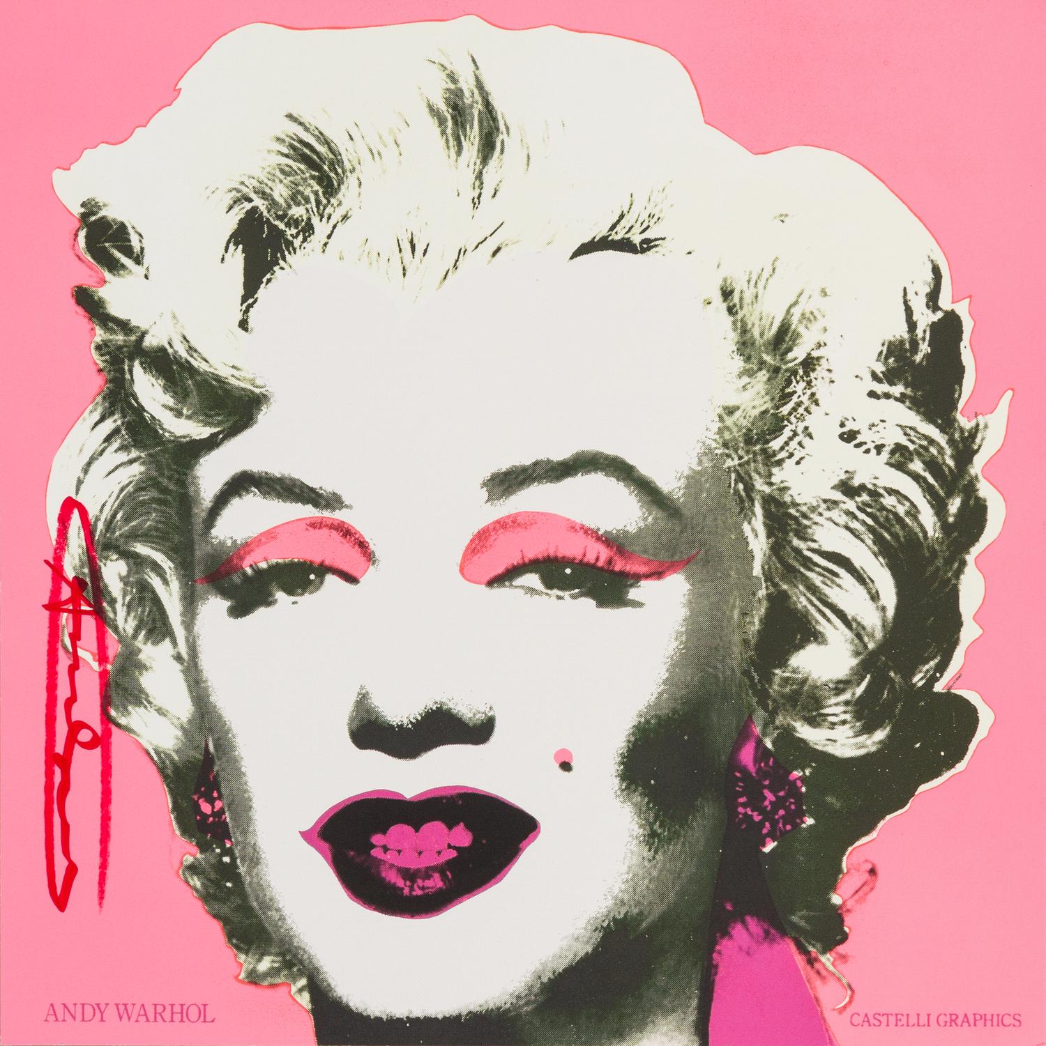 Andy Warhol, (American, 1928-1987), Marilyn (Castelli Graphics Invitation), 1981