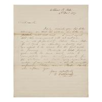 [Education] Brooks, Charles and Catherwood, Frederick. Printed Education Circular, with a Short Autograph Note