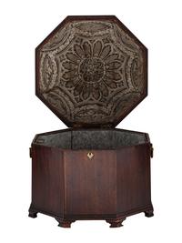 An English Brass Mounted Mahogany Cellarette