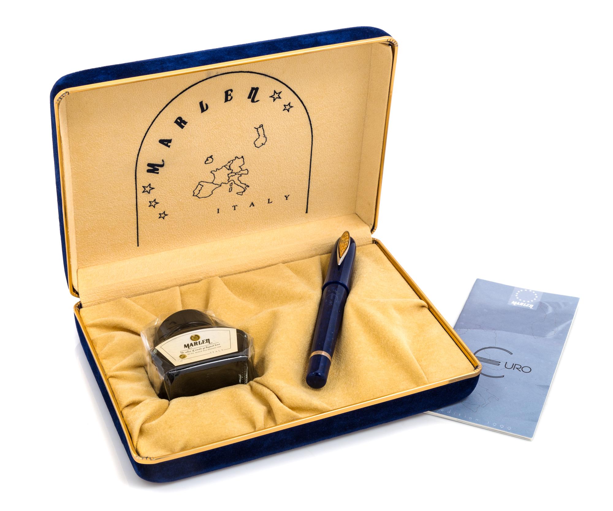 A Marlen Euro: 2002 Limited Edition Fountain Pen and Ink Set