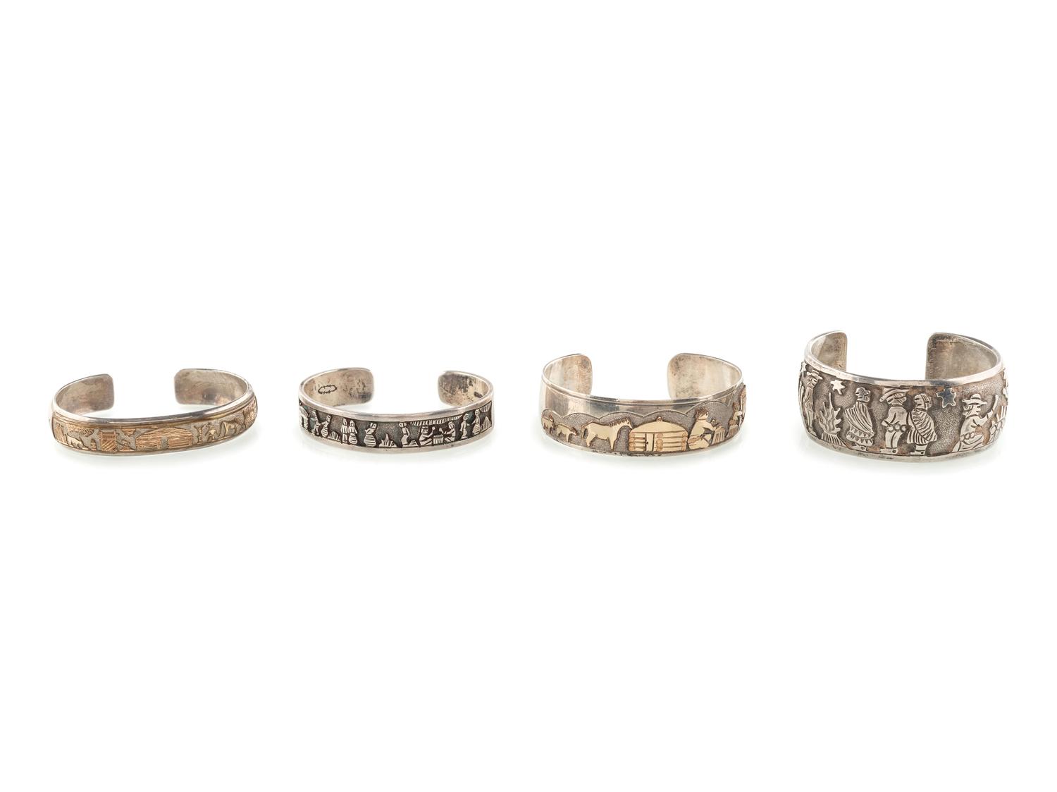 Navajo Story Teller Cuff Bracelets