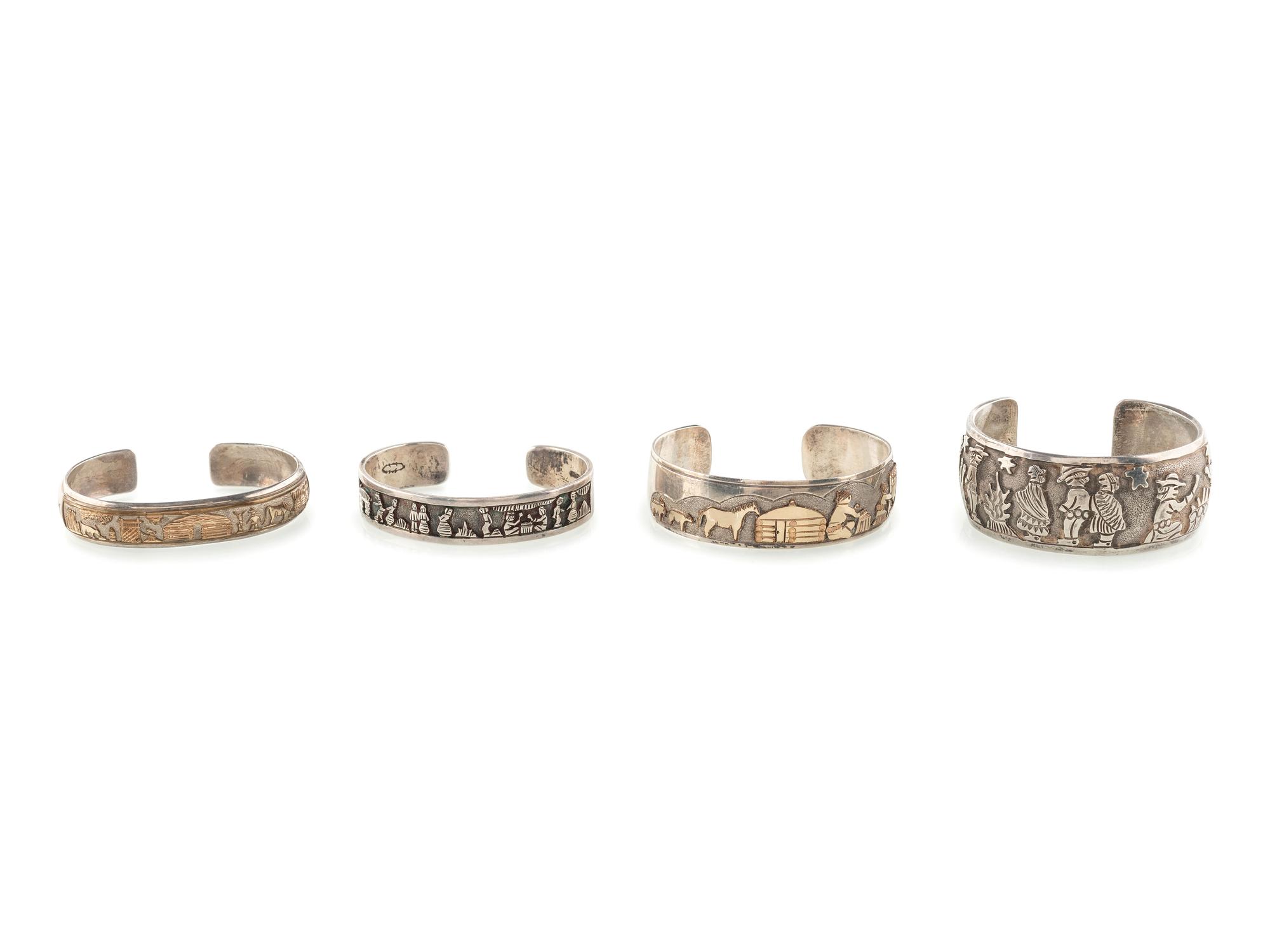 Navajo Story Teller Cuff Bracelets