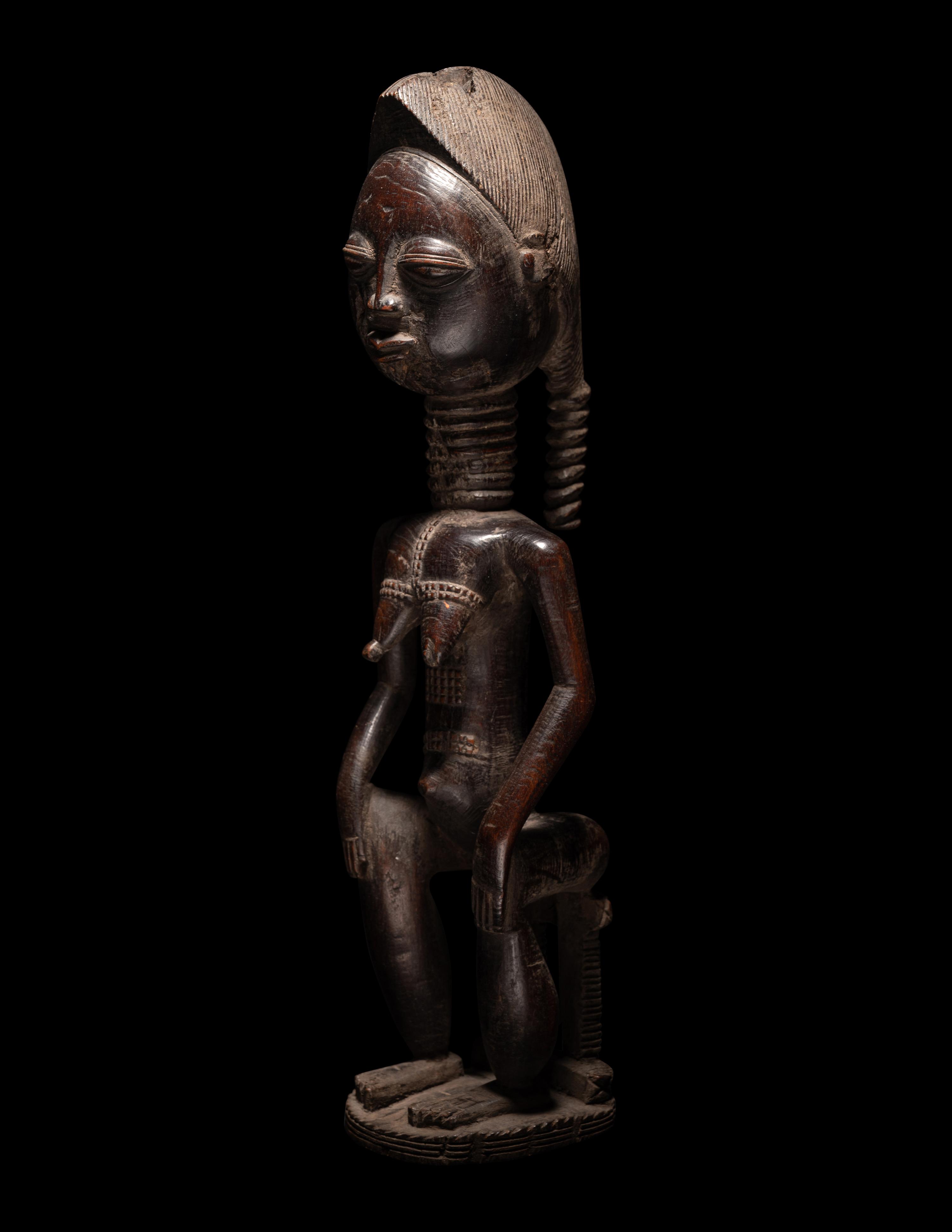 Three African Wood Figures