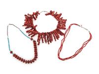 Southwestern-style Coral Necklaces
