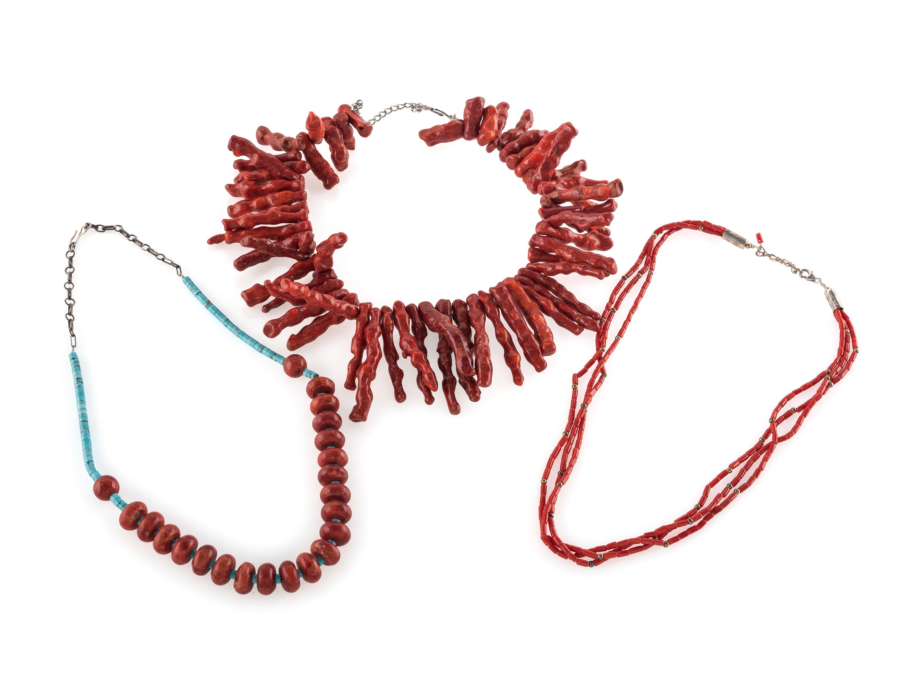 Southwestern-style Coral Necklaces