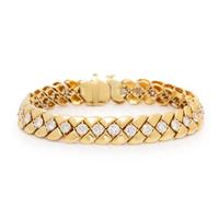 Diamond and Yellow Gold Bracelet