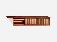 George Nakashima, Triple Sliding-Door Hanging Wall Case