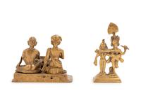 Two Indian Bronze Figural Groups