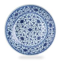 A Blue and White Porcelain Charger — 18TH CENTURY