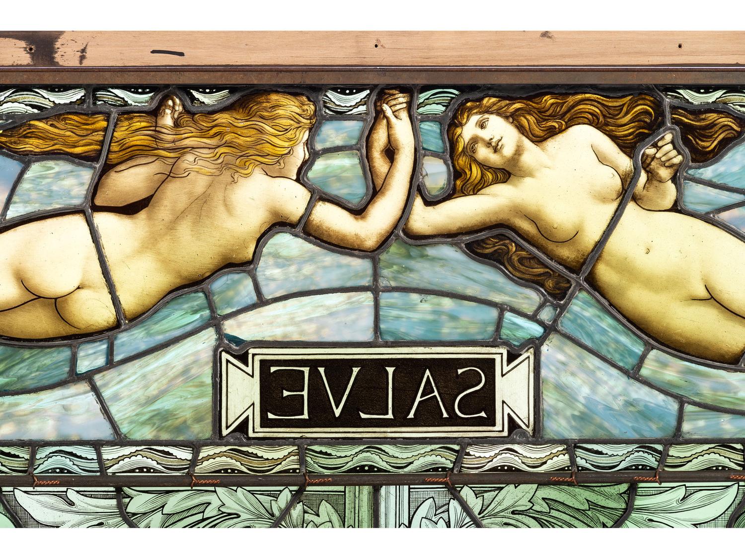 Salve Stained Glass Window, Circa 1880