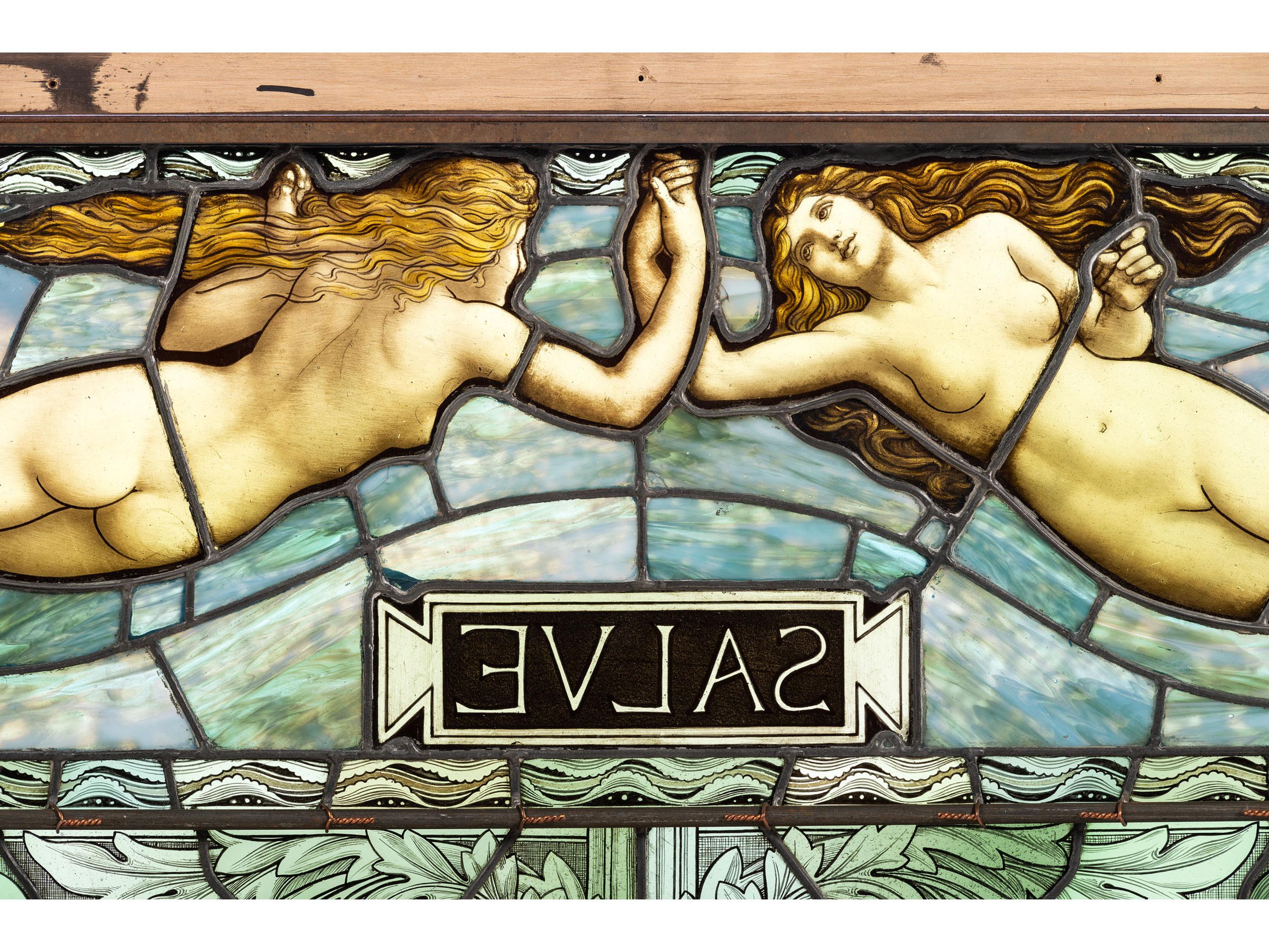 Salve Stained Glass Window, Circa 1880