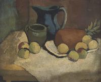 Arthur Beecher Carles (American, 1882–1952) — Still Life with Pineapple, c. 1915