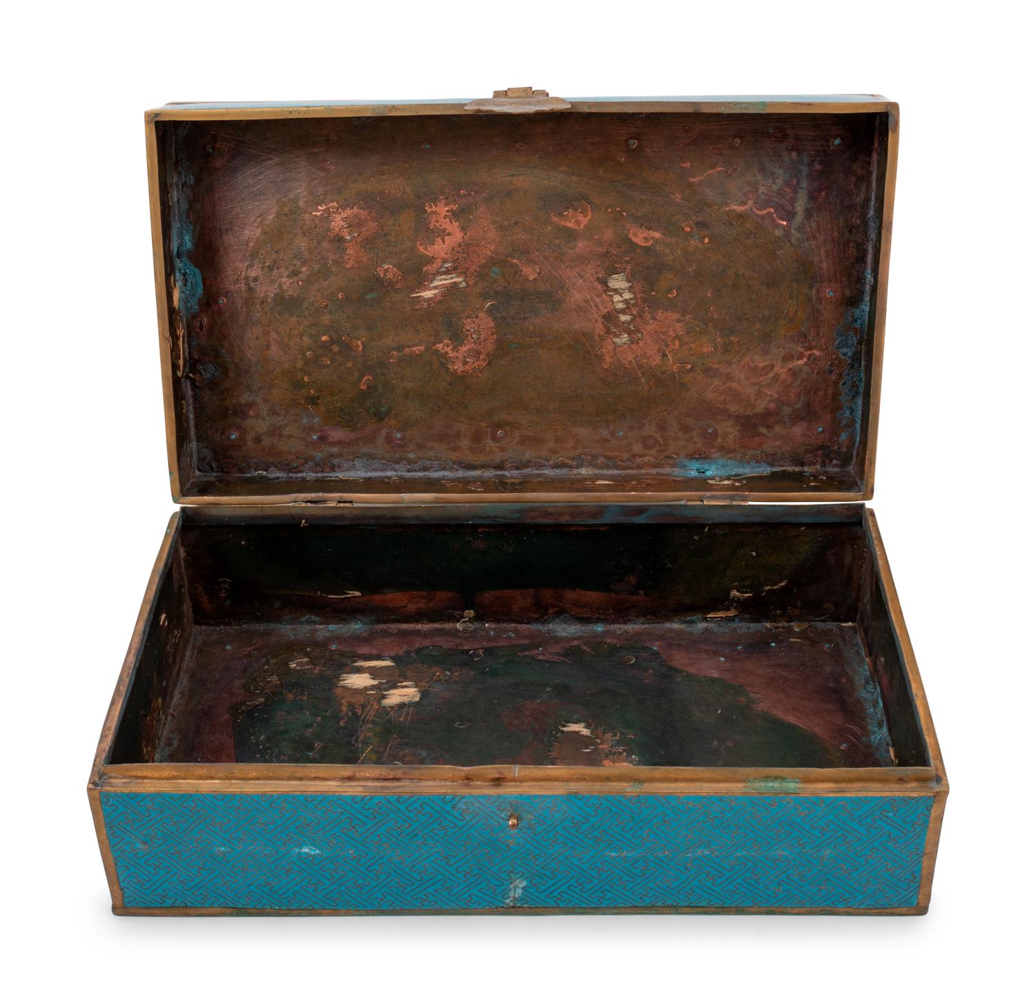 Three Chinese Cloisonné Enameled Articles