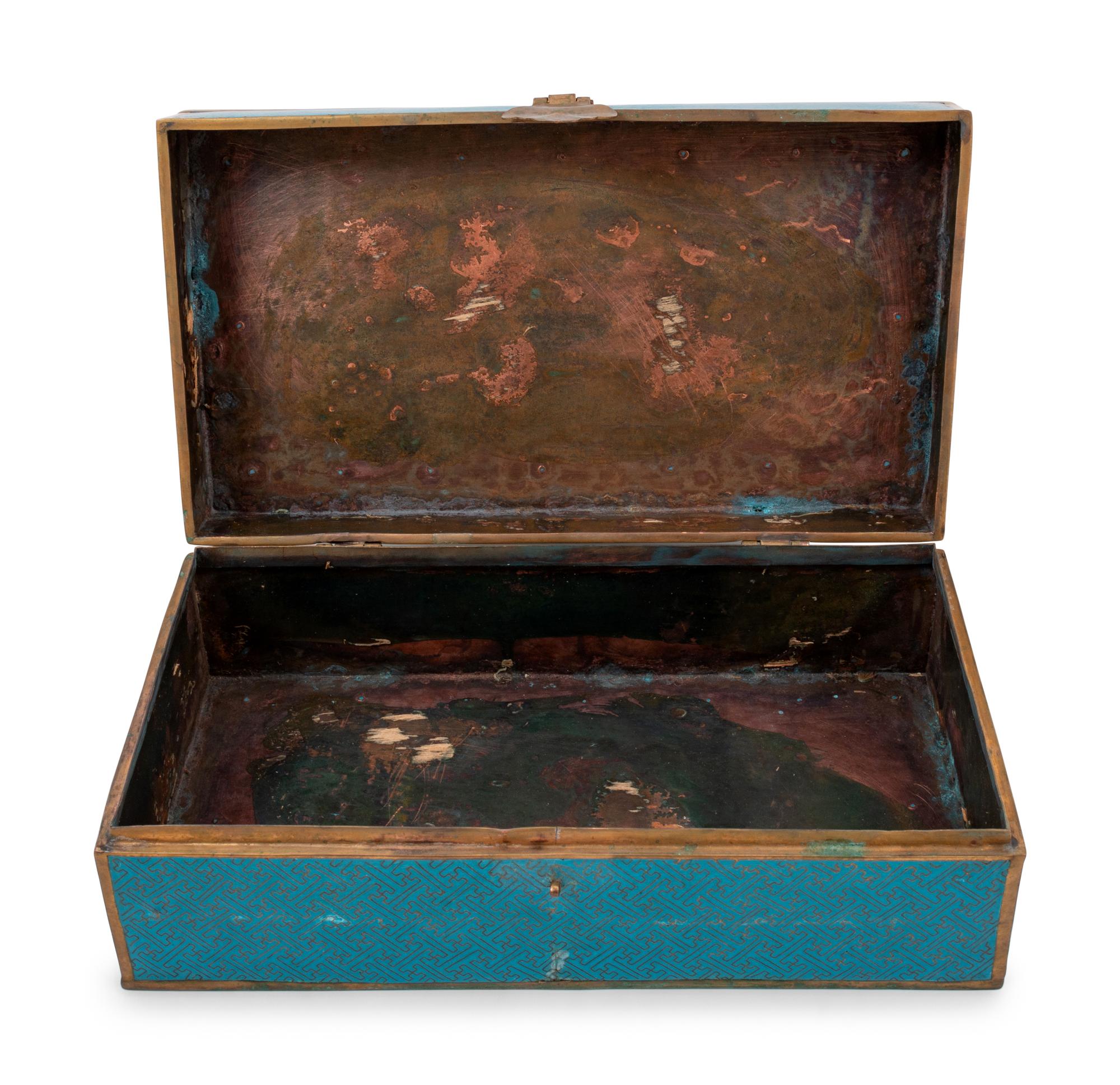 Three Chinese Cloisonné Enameled Articles