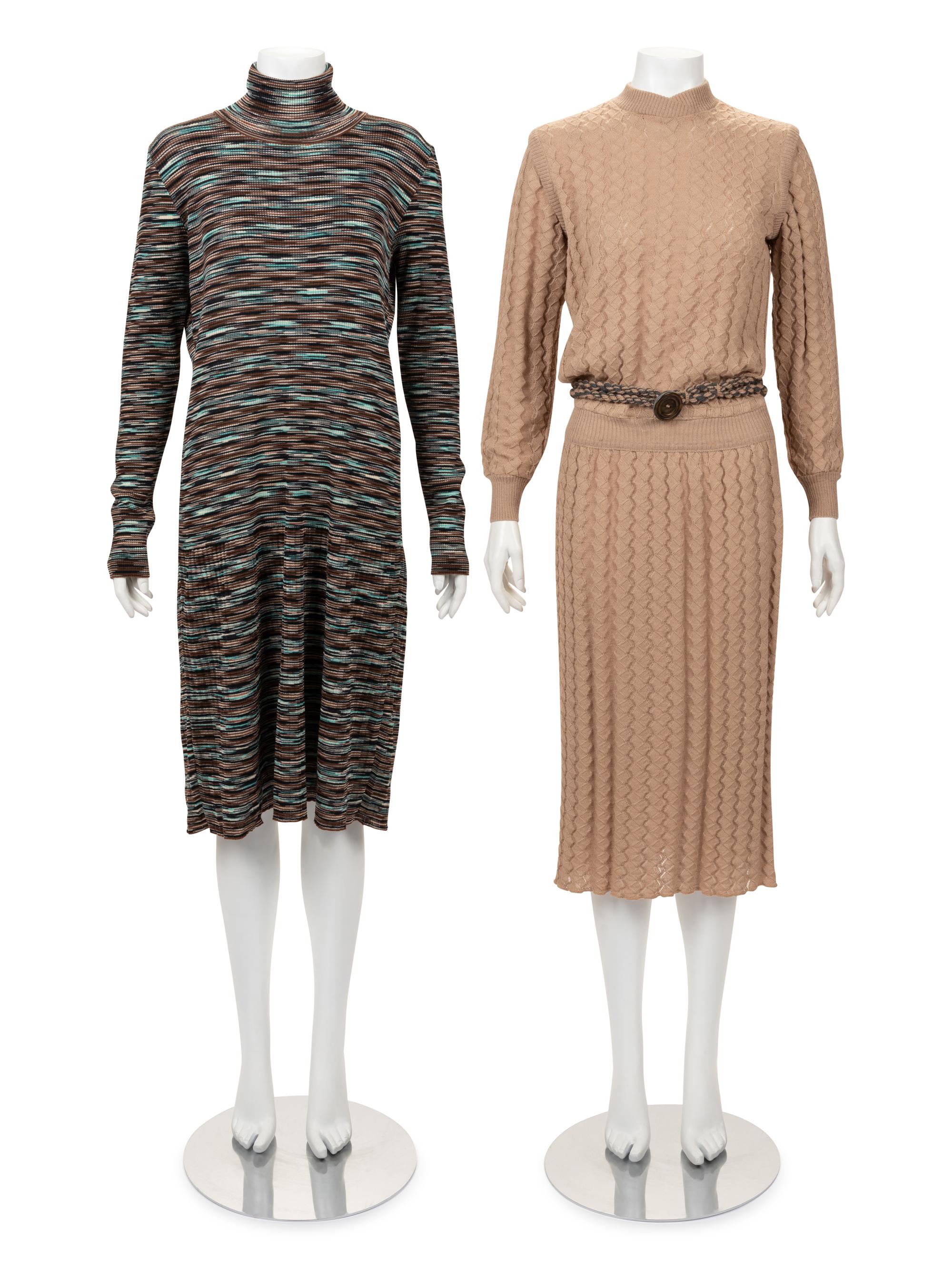 Two Missoni Knit Dresses, 1990-2000s