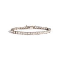 PLATINUM AND DIAMOND BRACELET
