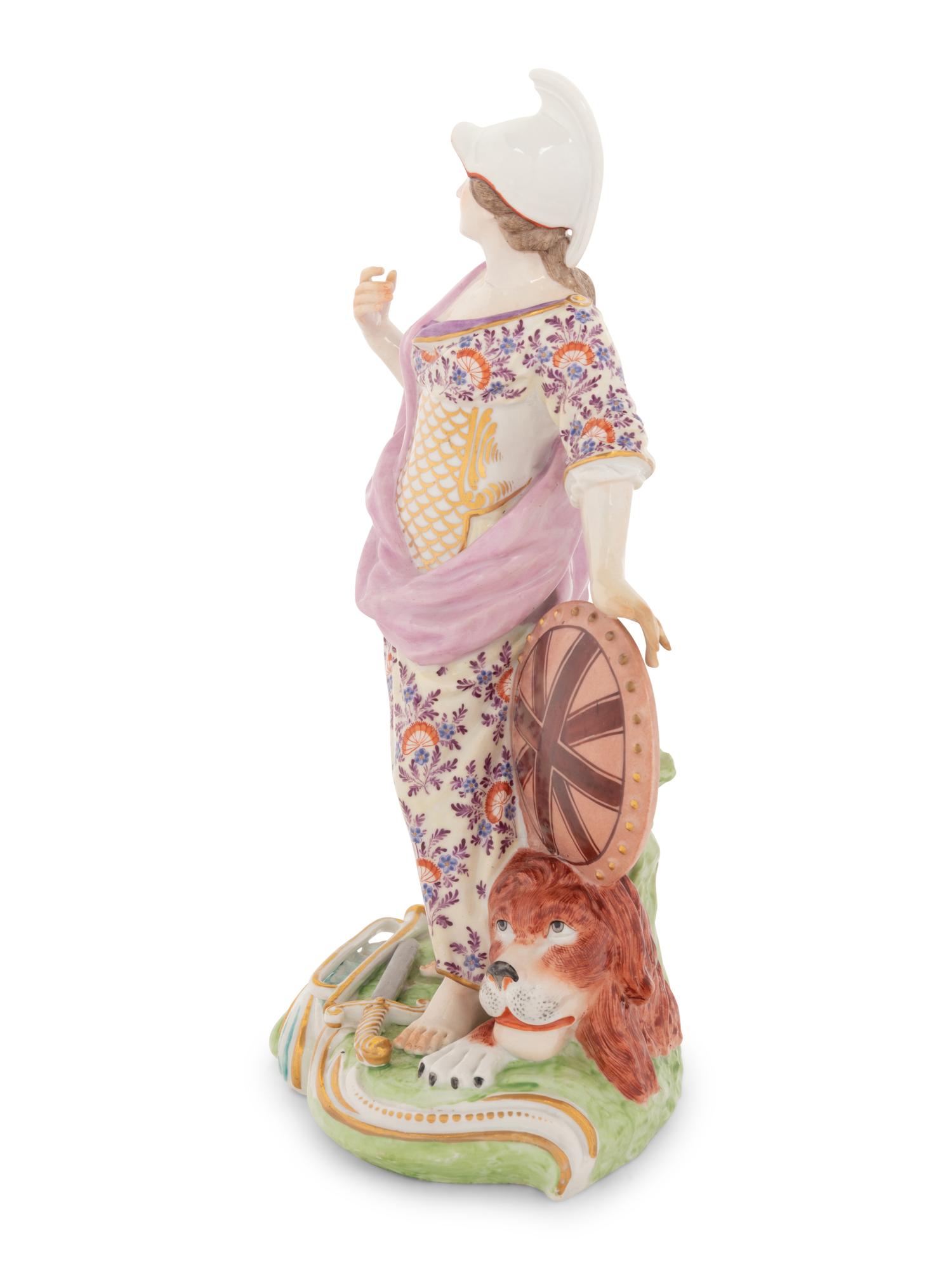 A Chelsea Porcelain Figure of Britannia