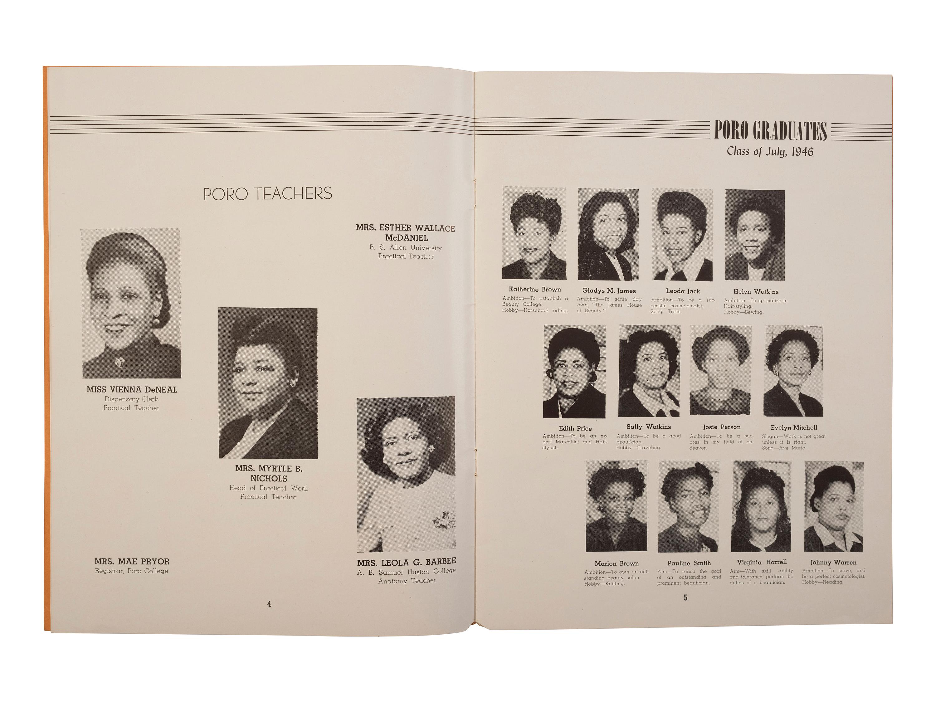 [EDUCATION - MALONE, ANNIE M. (1869-1957)]. 2 items related to Poro College, Chicago, IL.