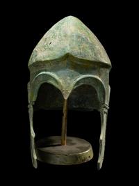 A Greek Bronze Chalcidian Helmet