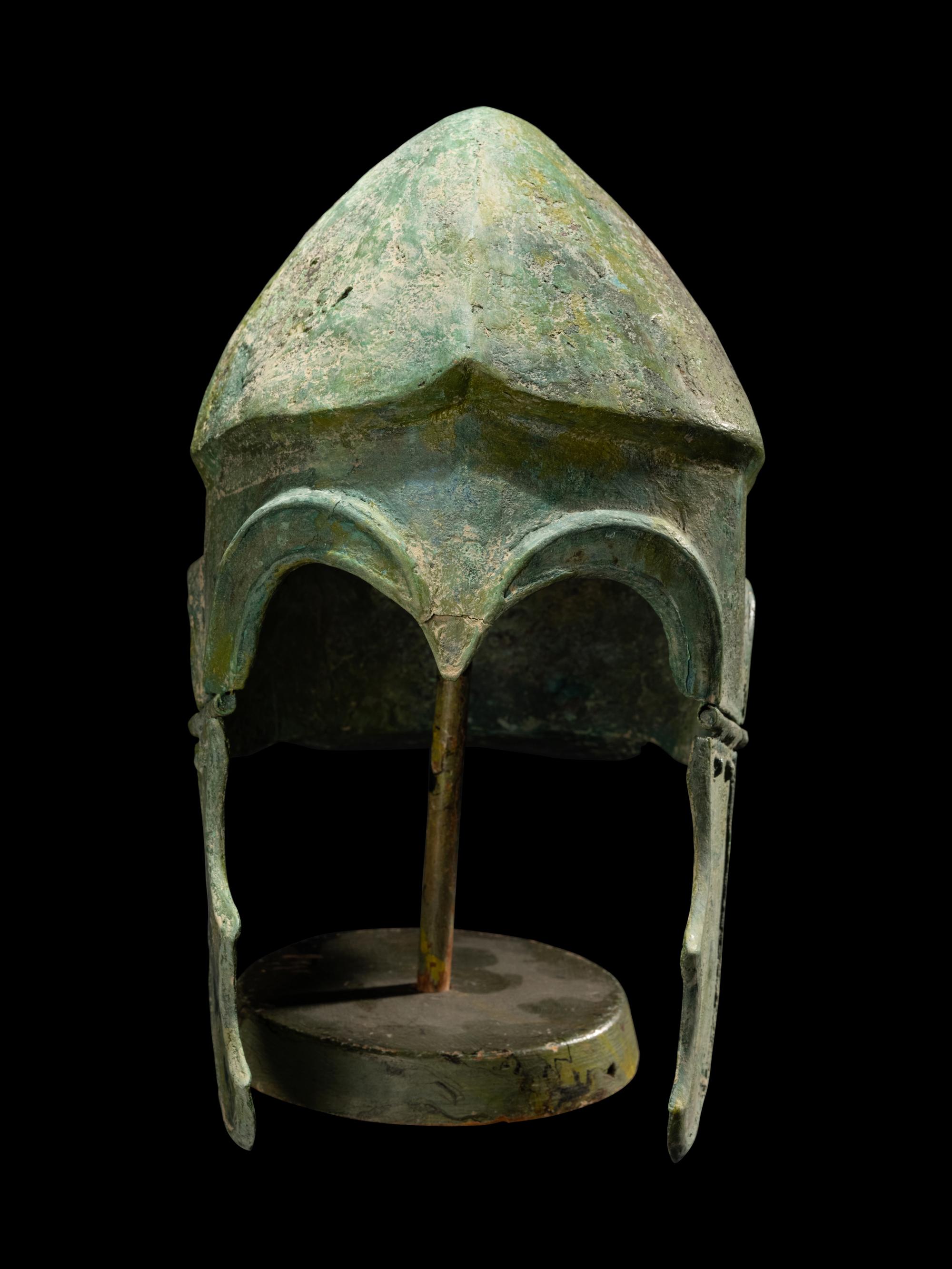 A Greek Bronze Chalcidian Helmet