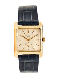 PATEK PHILIPPE, REF. 2488J 18K YELLOW GOLD 'CARRÉ-TORTUE' WATCH
