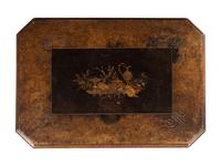 A Victorian Walnut and Marquetry Side Table