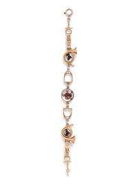 YELLOW GOLD AND ESSEX CRYSTAL BRACELET