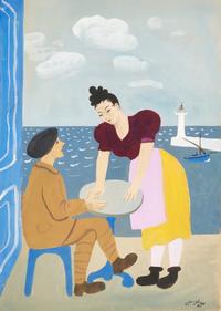 Terrasse de Café à Sète , 1939