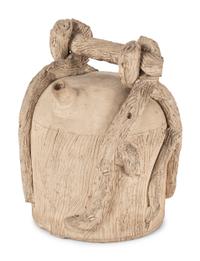 An Unglazed Stoneware Harvest Jug