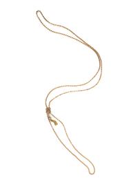 VICTORIAN, YELLOW GOLD SLIDE NECKLACE