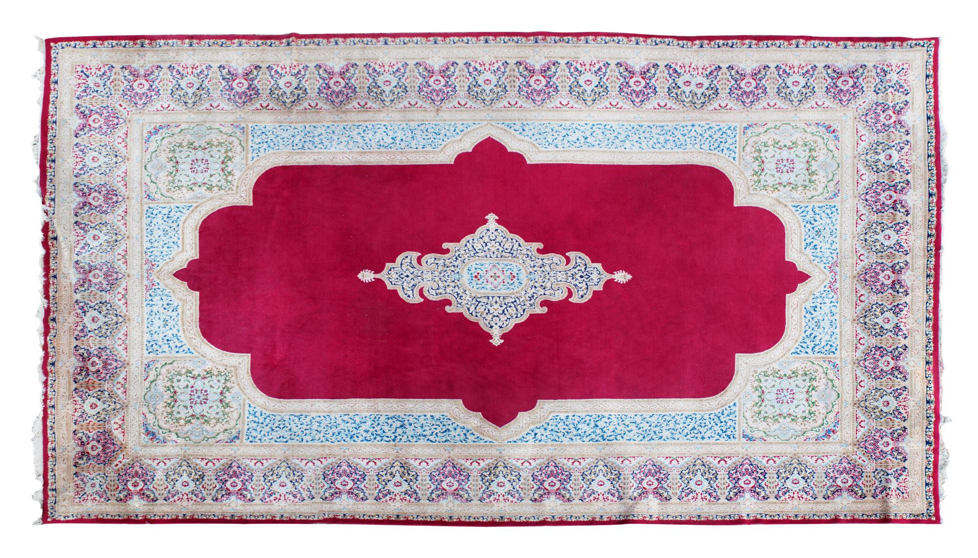 A Kerman Wool Rug Length 16 feet 6 inches x width 10 feet 2 inches. — 20TH CENTURY