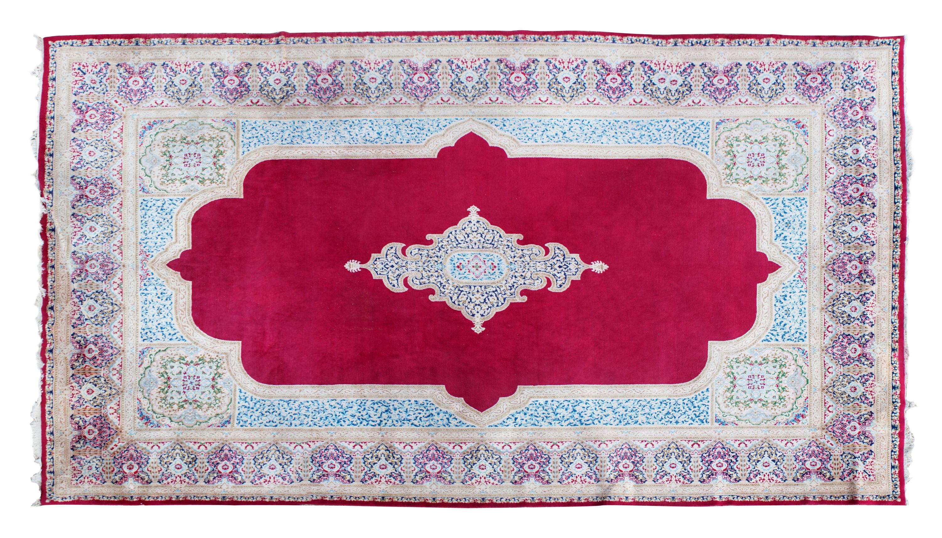 A Kerman Wool Rug Length 16 feet 6 inches x width 10 feet 2 inches. — 20TH CENTURY