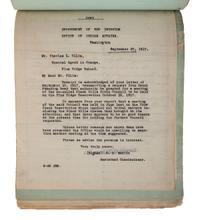 [NATIVE AMERICAN]. Papers associated with the Sioux, Assiniboine, and Ponca Nations, ca early 1900s.