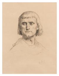 Alexandre Cabanel, (French, 1823-1889), Head of Saint Louis for the Pantheon, c. 1873