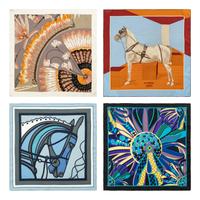 Four Hermès Scarves, Two 45cm and Two 60cm, 1992 - 2018