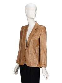 Gucci, Tan Leather Blazer
