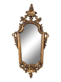 A North Italian Giltwood Mirror
