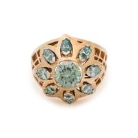 IRRADIATED BLUE DIAMOND RING