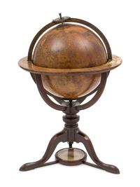 An English 12-Inch Terrestrial Table Globe with Compass