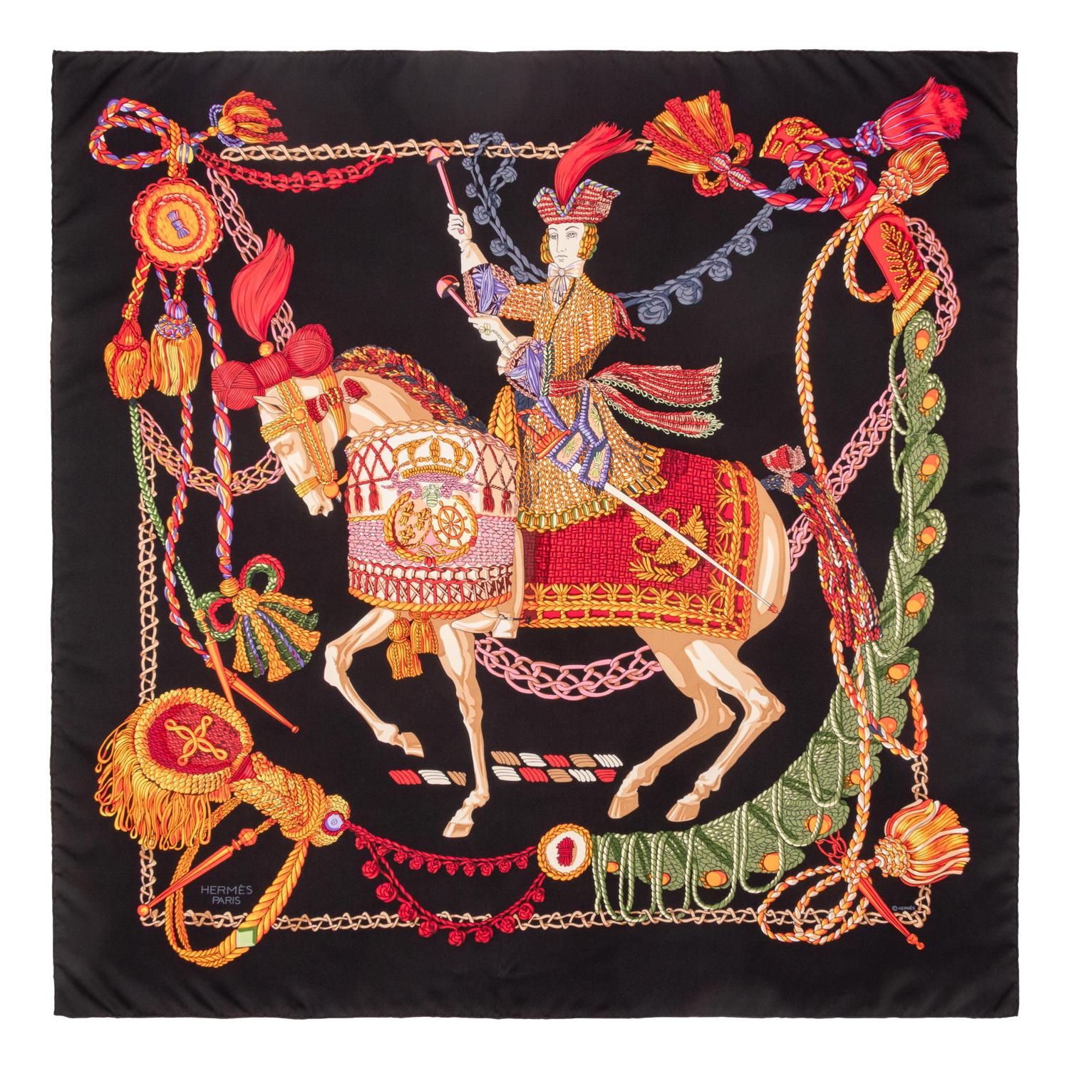 Hermès, Three 90cm Silk Scarves