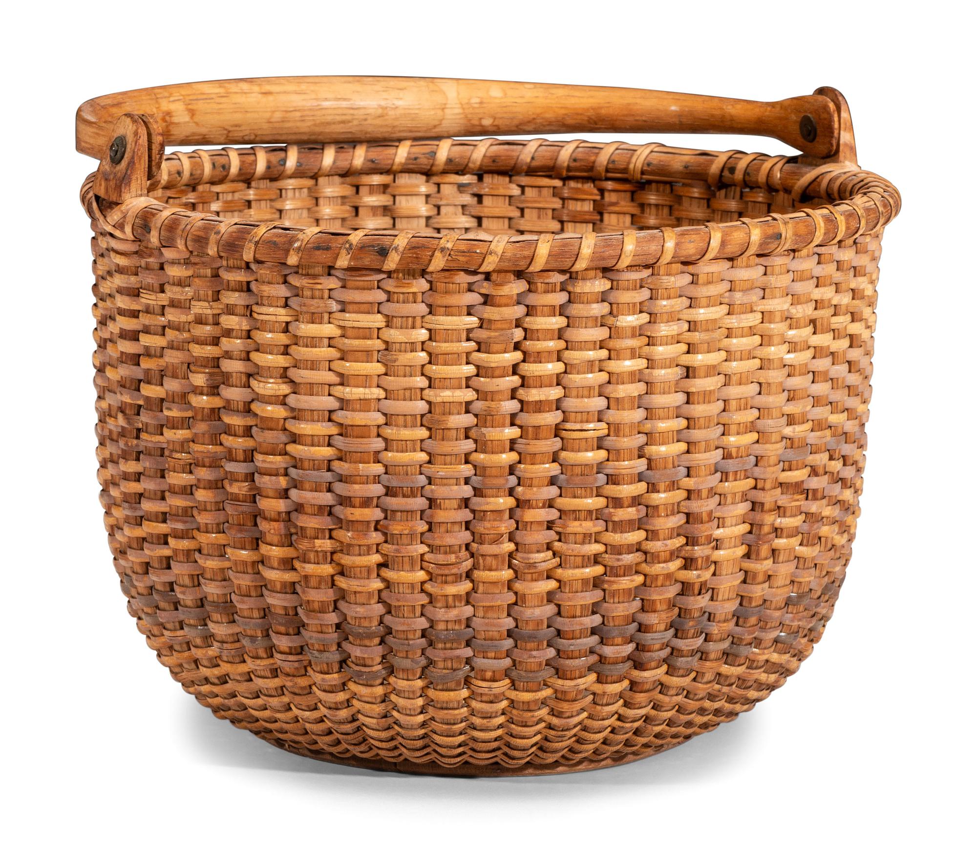 A Round Nantucket Basket