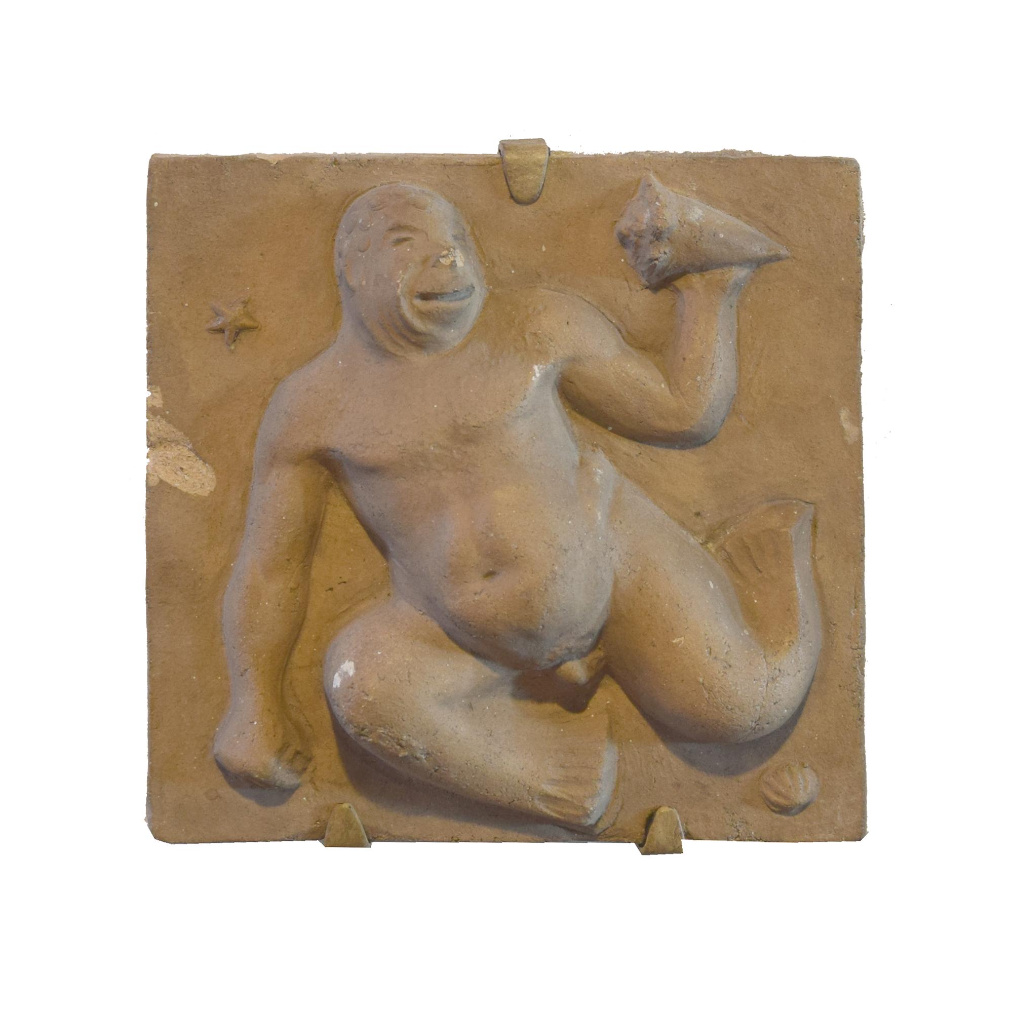 Four Edgar Miller Terra Cotta Tile Reliefs 7.75" W x 3" D x 7.5" H, each — United States, Circa 1940
