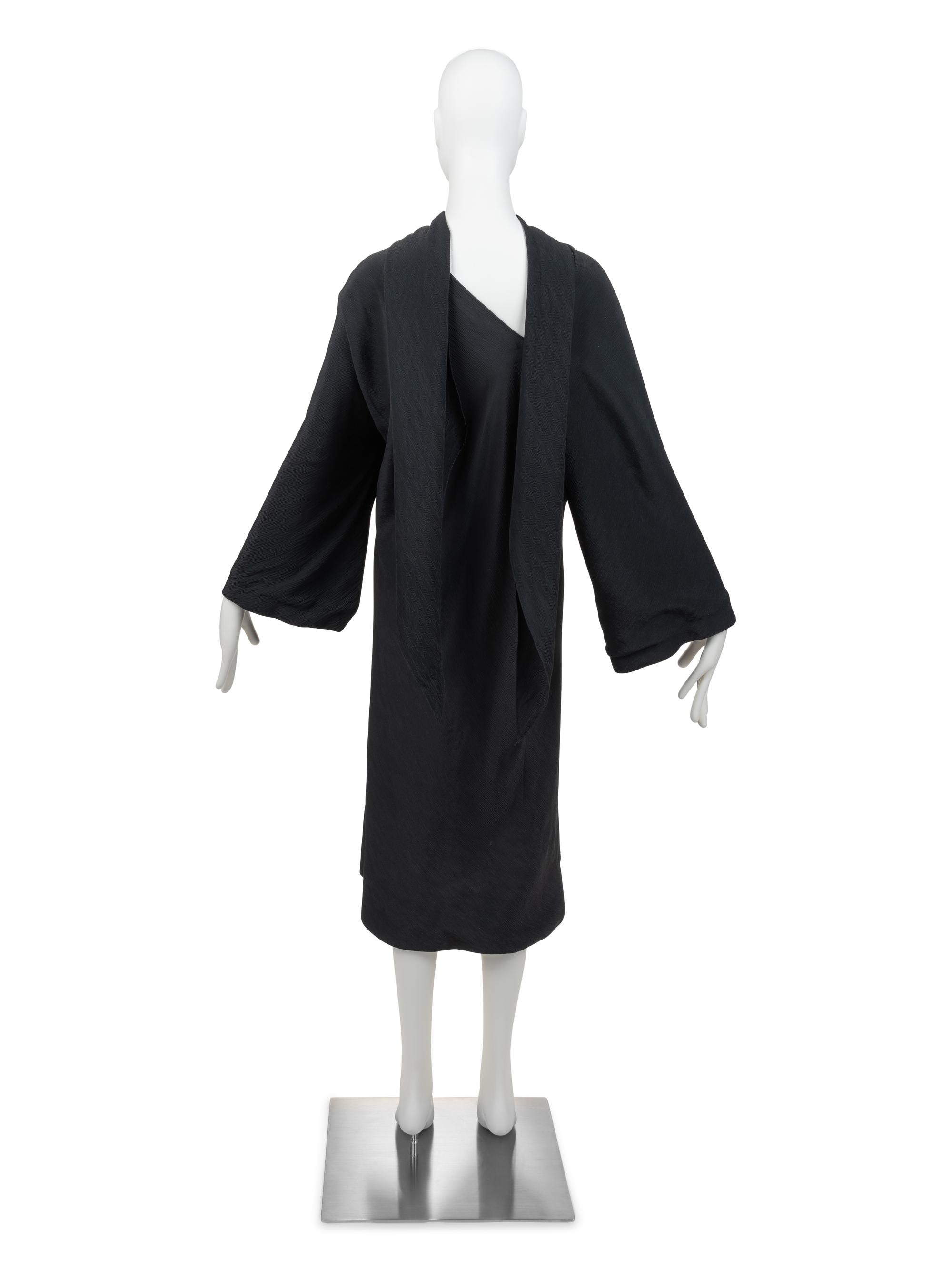 Halston "Single Seam" Black Dress, 1976