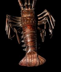A Japanese Articulated Copper Model of a Crayfish