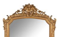 A Napoleon III Style Giltwood Mirror